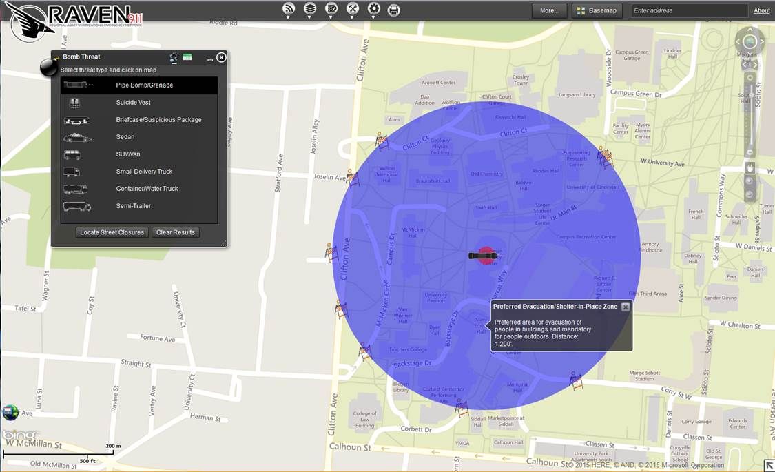 Screenshot of the RAVEN tool