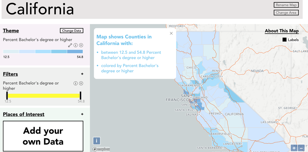 California Map Listing