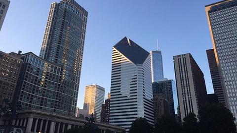 City skyline on a sunny day