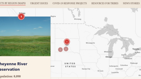 Screenshot of the COVID map from NWAL