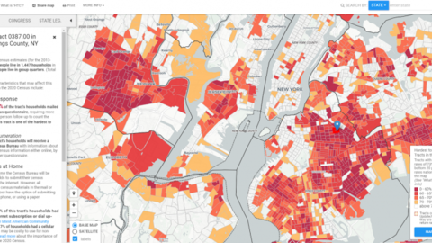 Map of NYC with heat map overlay of return rates