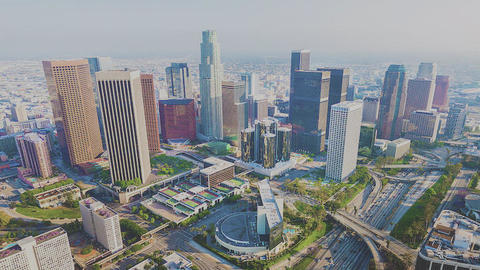 Los Angeles skyline on a sunny day