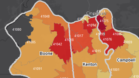 Screenshot of map