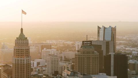 City of San Antonio skyline in morning light
