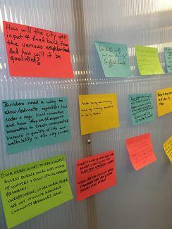 Post-it notes feedback