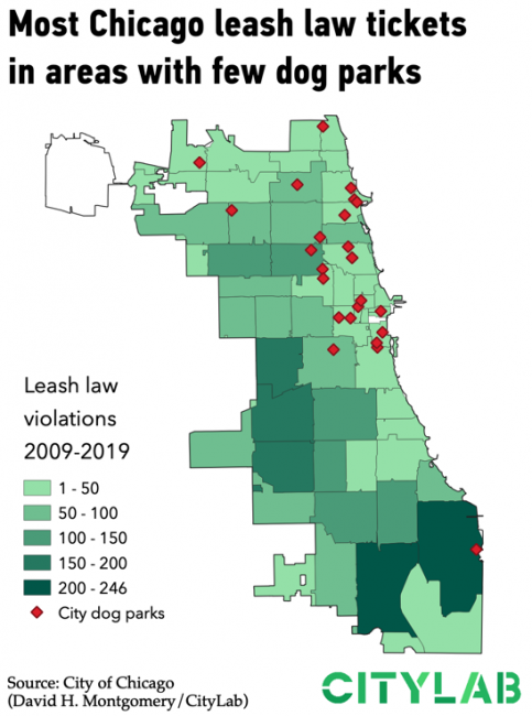 Dog ticketing map