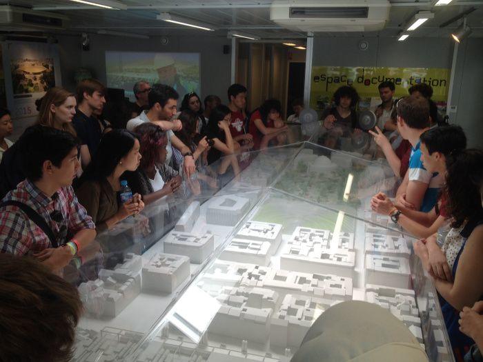 Students around Les Halles Display
