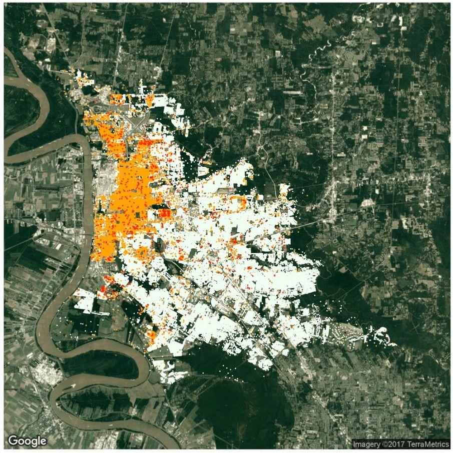 Fire prediction heat map
