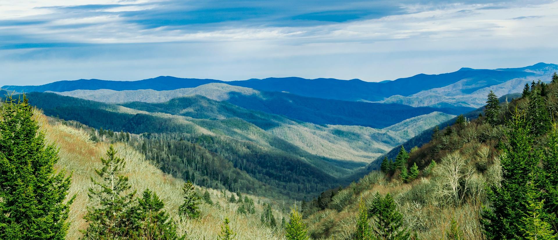 Aerial view of the TN mountains