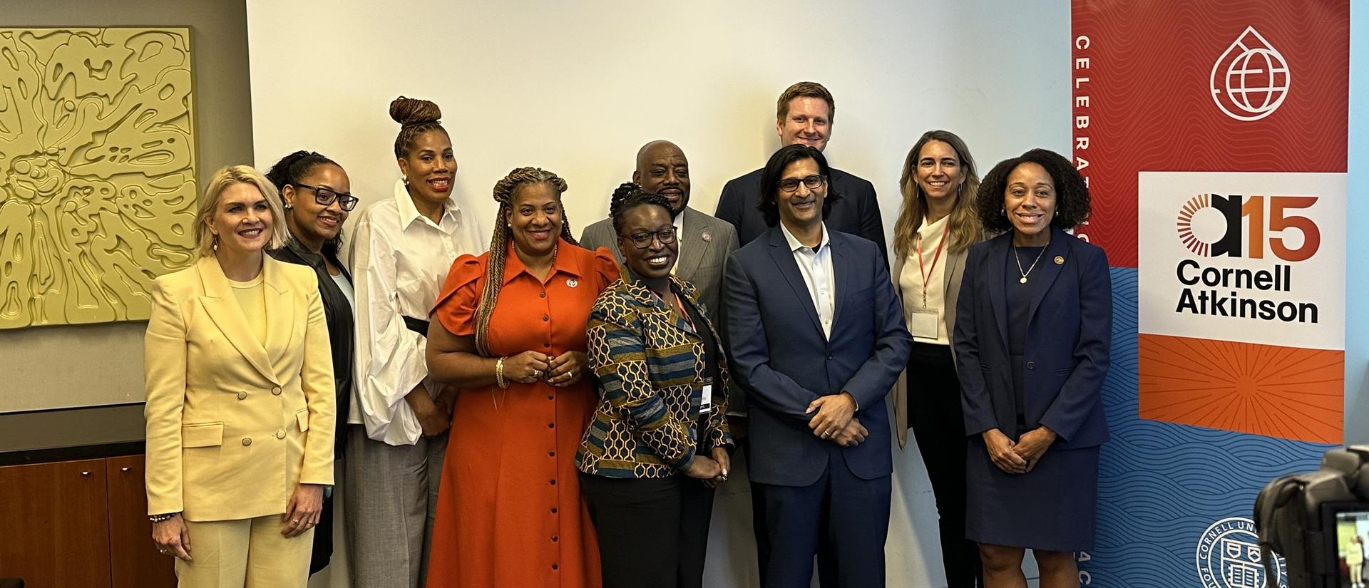 Posed group photo of NYC Climate Week speakers