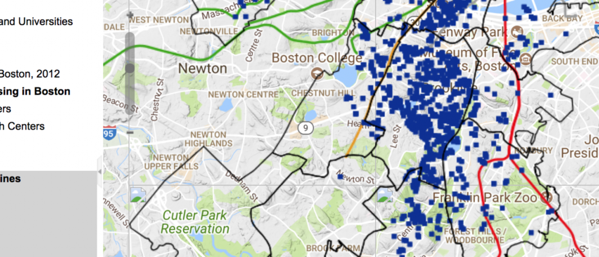 Boston Area Rent. Map Map Monday: Boston Research Map | Data-Smart City Solutions