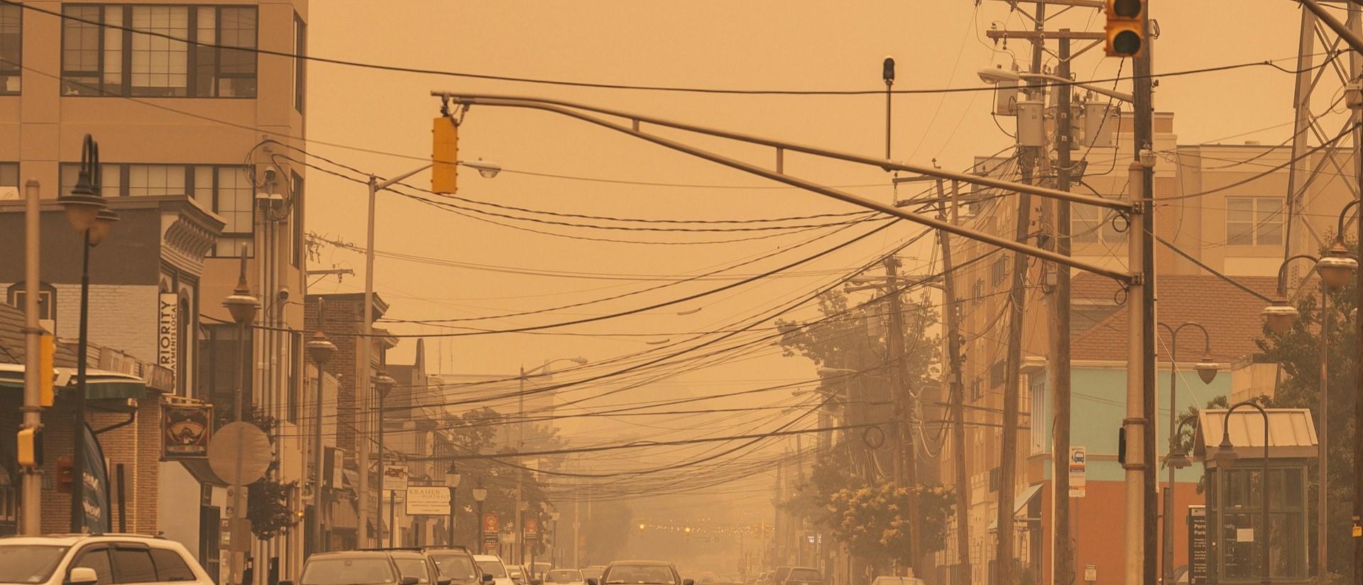 Smoggy street