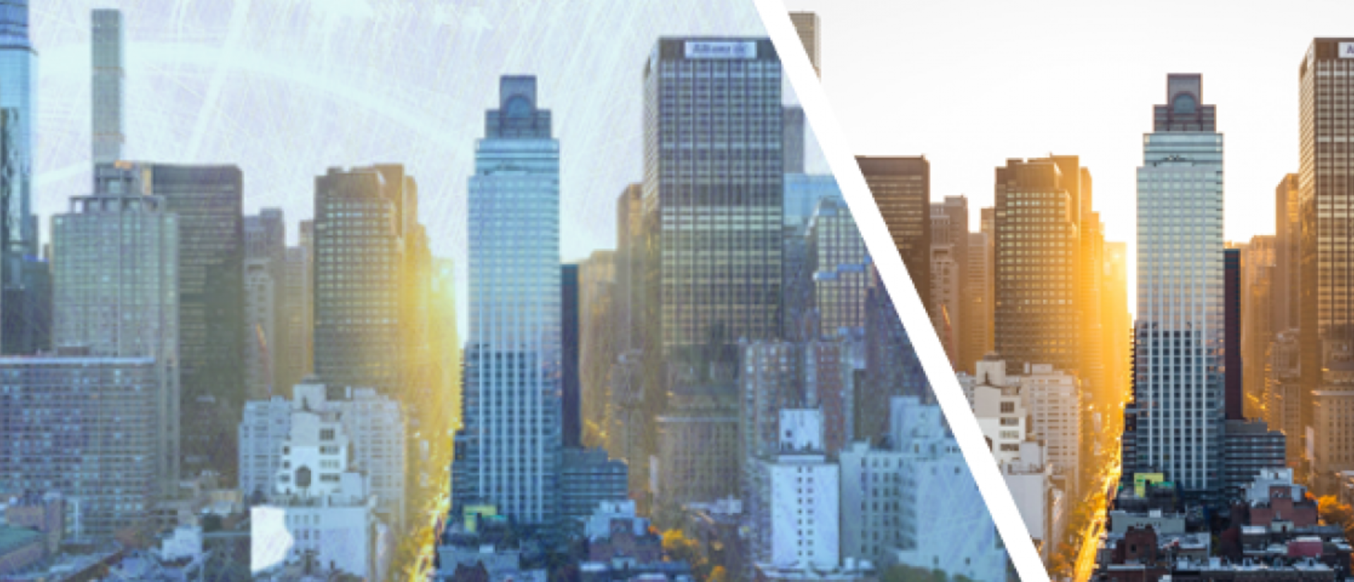 Stylized NYC skyline
