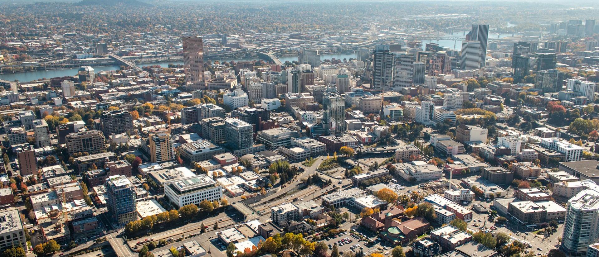 Aerial city view