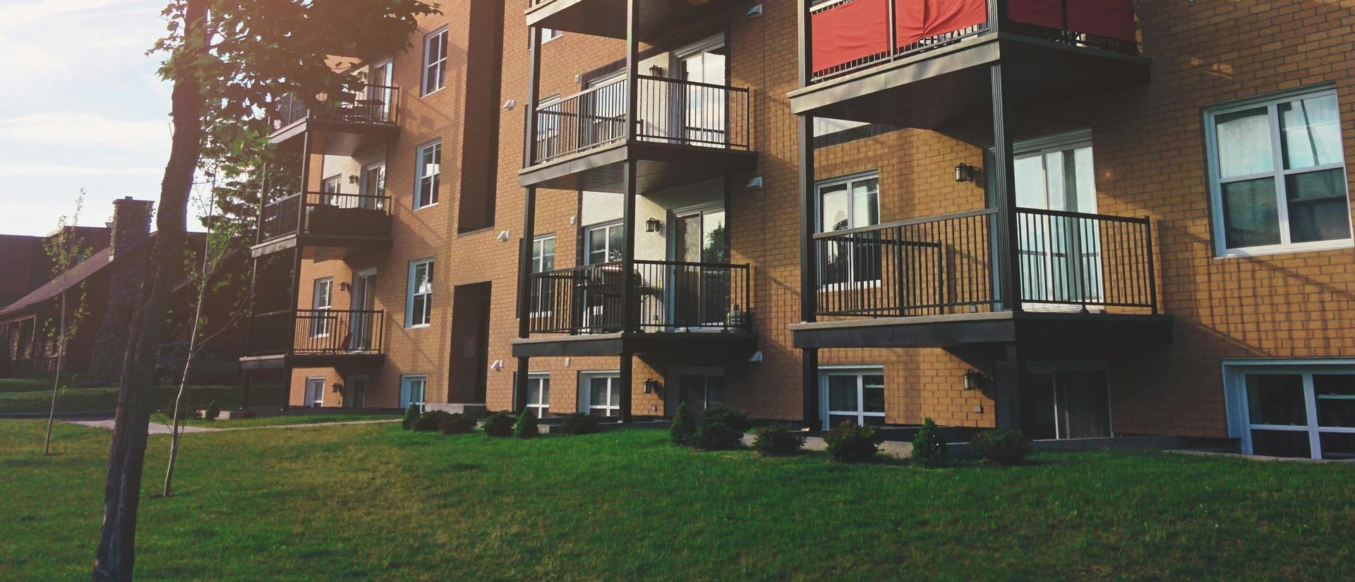 Group of apartment buildings