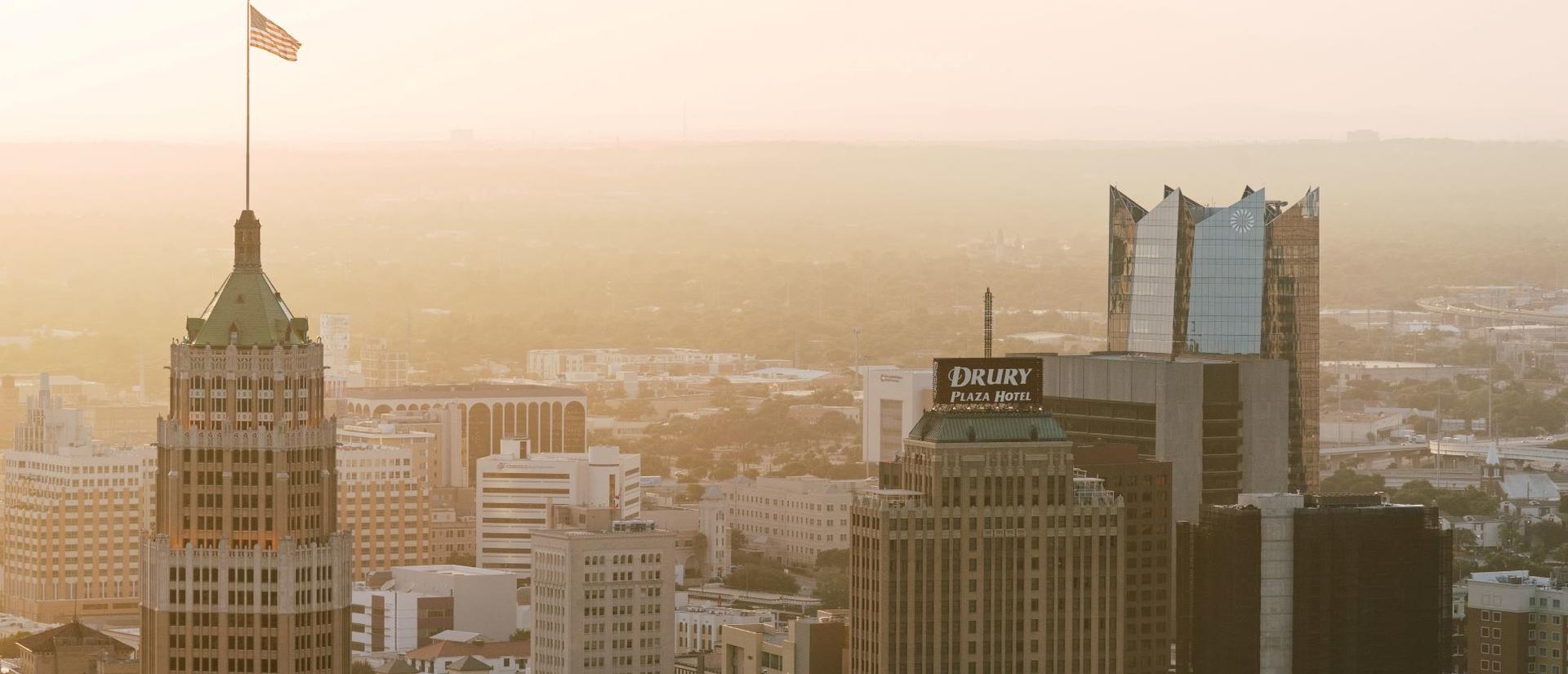 City of San Antonio skyline in morning light